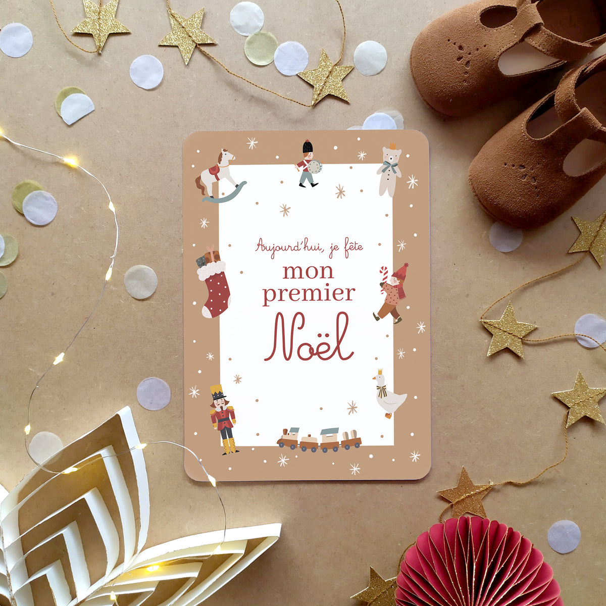 Carte étape Mon premier Noël