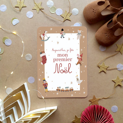 Carte étape Mon premier Noël