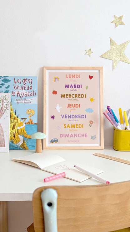Affiche - Jours de la semaine