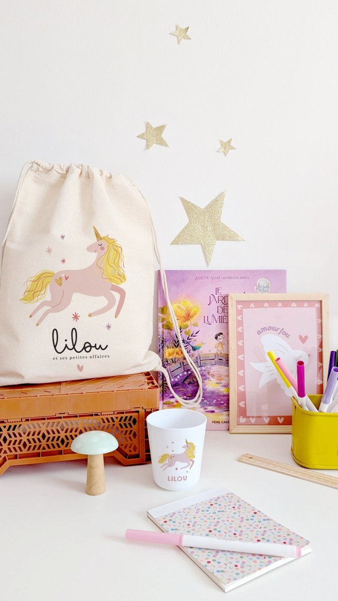 Sac/Pochon Licorne - Atelier Vingt Huit
