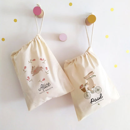 Sac/Pochon Mon petit lapin - Atelier Vingt Huit