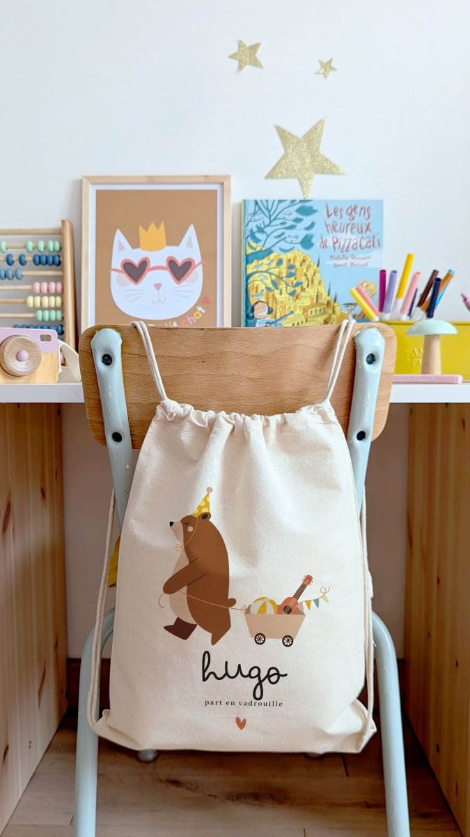 Sac/Pochon Ours - Atelier Vingt Huit