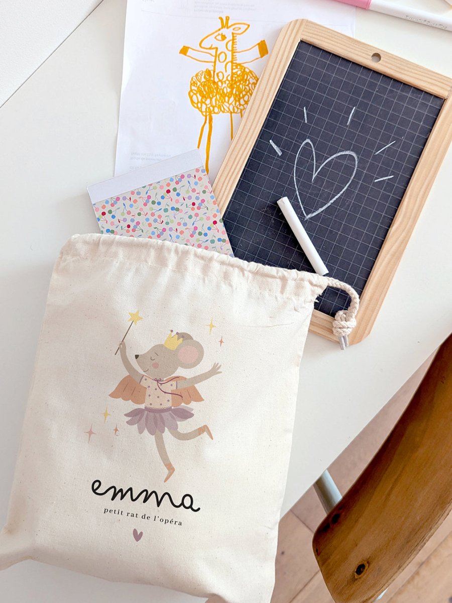 Sac/Pochon Petite souris - Atelier Vingt Huit