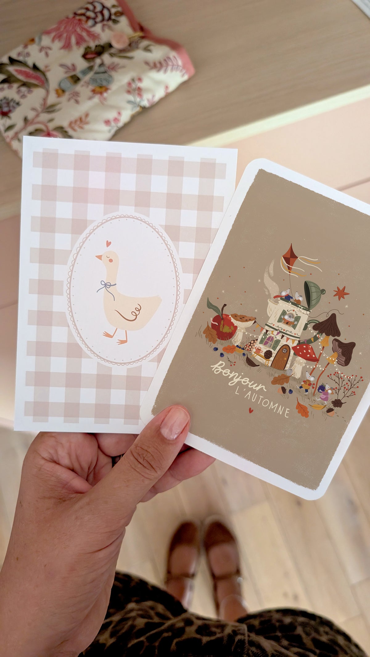 Carte Bonjour féérie d'automne