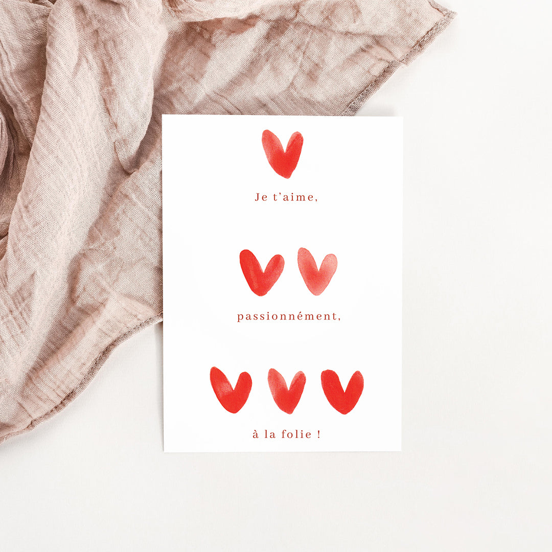 Carte Saint Valentin